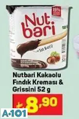 NUTBARİ KAKAOLU FINDIK KREMASI GRİSSİNİ